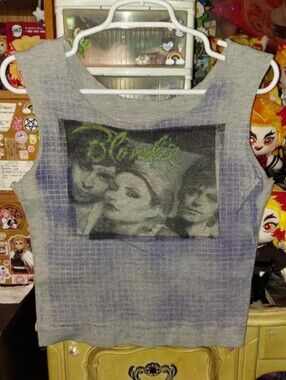 Ooak vintage Blondie heather gray tank top
